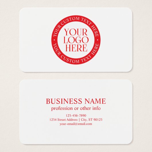 ロゴまたはその他の画像 | クリスマスホワイトとレッド (正面&裏面)