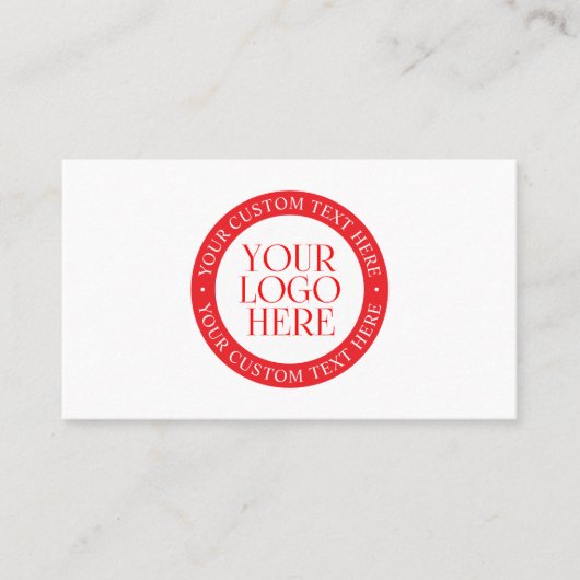 ロゴまたはその他の画像 | クリスマスホワイトとレッド 名刺 (正面)