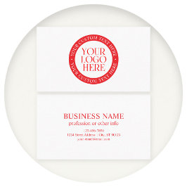 ロゴまたはその他の画像 | クリスマスホワイトとレッド 名刺