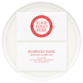 ロゴまたはその他の画像 | クリスマスホワイトとレッド 名刺