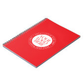 ロゴまたはその他の画像 | クリスマスレッド&ホワイト ノートブック (左側)