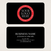 ロゴまたはその他の画像 | 黒赤と白 (正面&裏面)