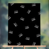 ロゴまたはアップロードされたイメージ | 散乱パターン アクリルサイン (ニュートラル)