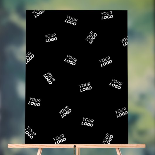 ロゴまたはアップロードされたイメージ | 散乱パターン アクリルサイン (ニュートラル)