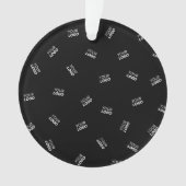 ロゴまたはアップロードされたイメージ | 散乱パターン オーナメント (正面)