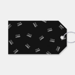 ロゴまたはアップロードされたイメージ | 散乱パターン ギフトタグ