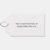 ロゴまたはアップロードされたイメージ | 散乱パターン ギフトタグ (裏面横)