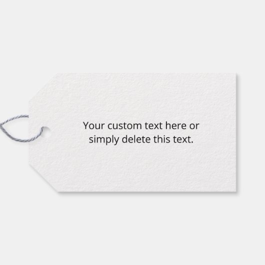 ロゴまたはアップロードされたイメージ | 散乱パターン ギフトタグ (裏面横)