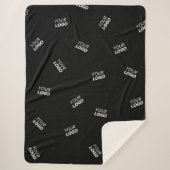 ロゴまたはアップロードされたイメージ | 散乱パターン シェルパブランケット (正面)