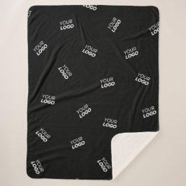 ロゴまたはアップロードされたイメージ | 散乱パターン シェルパブランケット