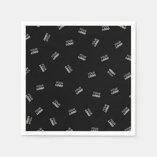 ロゴまたはアップロードされたイメージ | 散乱パターン スタンダードカクテルナプキン (正面)