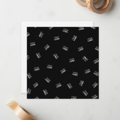 ロゴまたはアップロードされたイメージ | 散乱パターン ノートカード (正面/裏面インサイチュ)