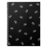 ロゴまたはアップロードされたイメージ | 散乱パターン ノートブック (正面)