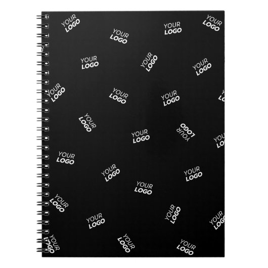 ロゴまたはアップロードされたイメージ | 散乱パターン ノートブック (正面)