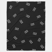 ロゴまたはアップロードされたイメージ | 散乱パターン フリースブランケット (正面)