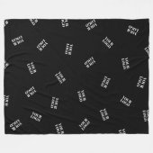 ロゴまたはアップロードされたイメージ | 散乱パターン フリースブランケット (正面(横))