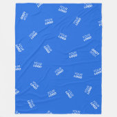 ロゴまたはアップロードされたイメージ | 散乱パターン フリースブランケット (正面)