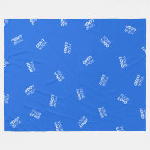 ロゴまたはアップロードされたイメージ | 散乱パターン フリースブランケット (正面(横))
