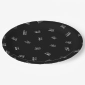 ロゴまたはアップロードされたイメージ | 散乱パターン ペーパープレート (アングル)