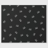 ロゴまたはアップロードされたイメージ | 散乱パターン ラッピングペーパー (フラット)