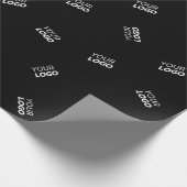ロゴまたはアップロードされたイメージ | 散乱パターン ラッピングペーパー (角)