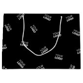 ロゴまたはアップロードされたイメージ | 散乱パターン ラージペーパーバッグ (正面)