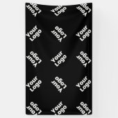 ロゴまたはアップロードされたイメージ | 散乱パターン 横断幕 (縦)