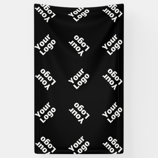 ロゴまたはアップロードされたイメージ | 散乱パターン 横断幕 (縦)