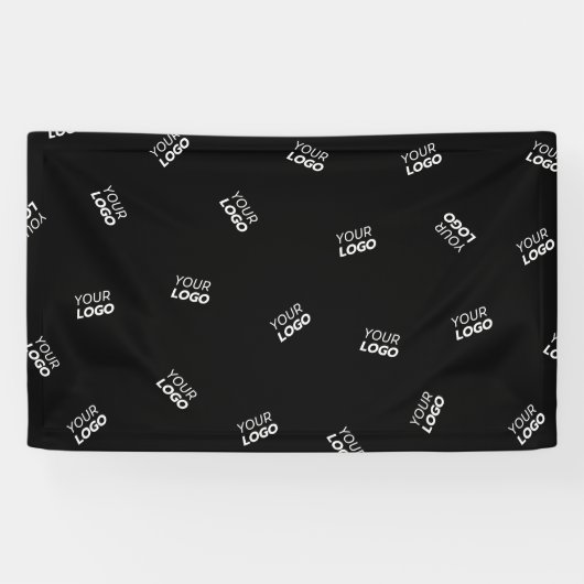 ロゴまたはアップロードされたイメージ | 散乱パターン 横断幕 (横)