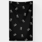 ロゴまたはアップロードされたイメージ | 散乱パターン 横断幕 (縦)