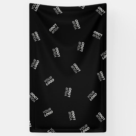 ロゴまたはアップロードされたイメージ | 散乱パターン 横断幕 (縦)