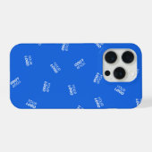 ロゴまたはアップロードされたイメージ | 散乱パターン iPhoneケース (裏面横)