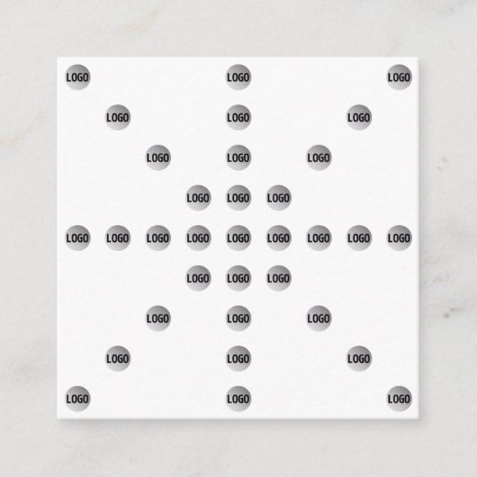 ロゴまたはアップロードされた画像 | 星型 エンクロージャーカード (正面)