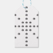 ロゴまたはアップロードされた画像 | 星型 ギフトタグ (正面)