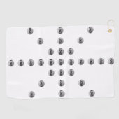 ロゴまたはアップロードされた画像 | 星型 ゴルフタオル (横)