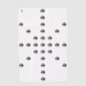 ロゴまたはアップロードされた画像 | 星型 ゴルフタオル (正面)