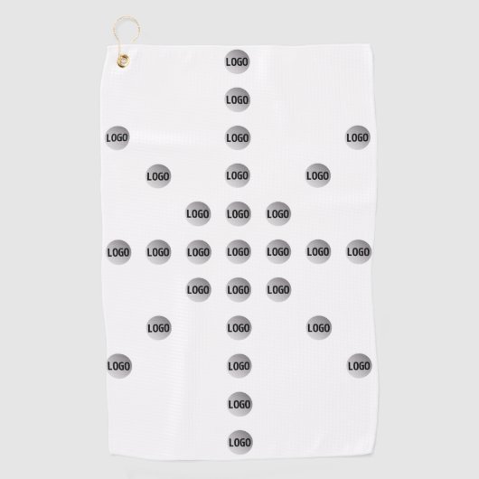 ロゴまたはアップロードされた画像 | 星型 ゴルフタオル (正面)