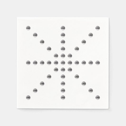 ロゴまたはアップロードされた画像 | 星型 スタンダードカクテルナプキン (正面)