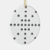 ロゴまたはアップロードされた画像 | 星型 セラミックオーナメント (右)