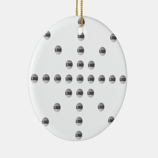 ロゴまたはアップロードされた画像 | 星型 セラミックオーナメント (右)