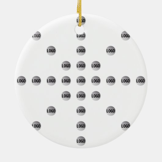 ロゴまたはアップロードされた画像 | 星型 セラミックオーナメント (裏面)