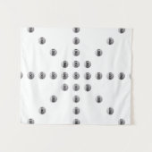 ロゴまたはアップロードされた画像 | 星型 タペストリー (正面(横))