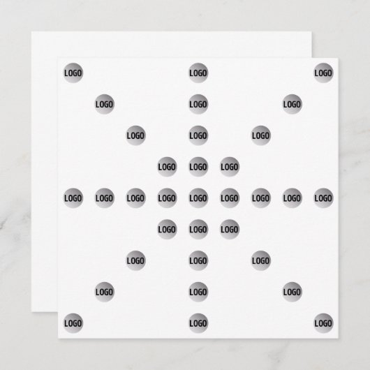 ロゴまたはアップロードされた画像 | 星型 ノートカード (正面/裏面)