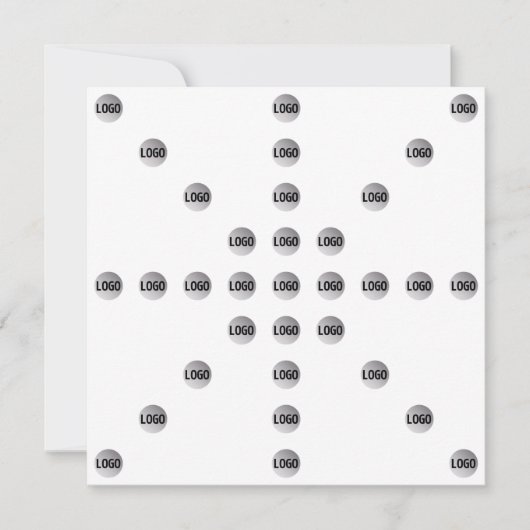 ロゴまたはアップロードされた画像 | 星型 ノートカード (正面)