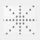 ロゴまたはアップロードされた画像 | 星型 フリースブランケット (正面(横))