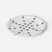 ロゴまたはアップロードされた画像 | 星型 ペーパープレート (アングル)