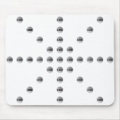 ロゴまたはアップロードされた画像 | 星型 マウスパッド (正面)