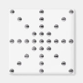 ロゴまたはアップロードされた画像 | 星型 マグネット (正面)