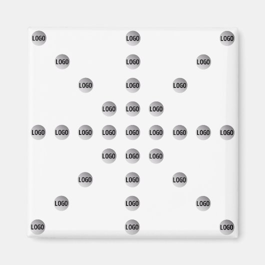 ロゴまたはアップロードされた画像 | 星型 マグネット (正面)