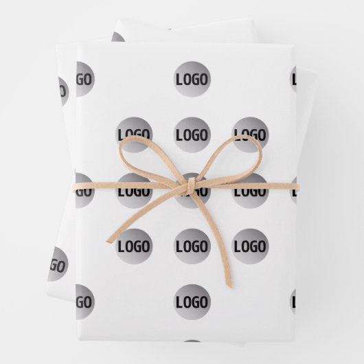 ロゴまたはアップロードされた画像 | 星型 ラッピングペーパーシート (インサイチュ)